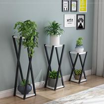 Flower wall rack storage rack Green plant pendulum flower pot creative decoration rack Corner balcony corner flower rack restaurant put