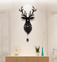 Background wall decoration hall cafe Country clock Wall clock Living room Personality creative fashion shaped barbershop