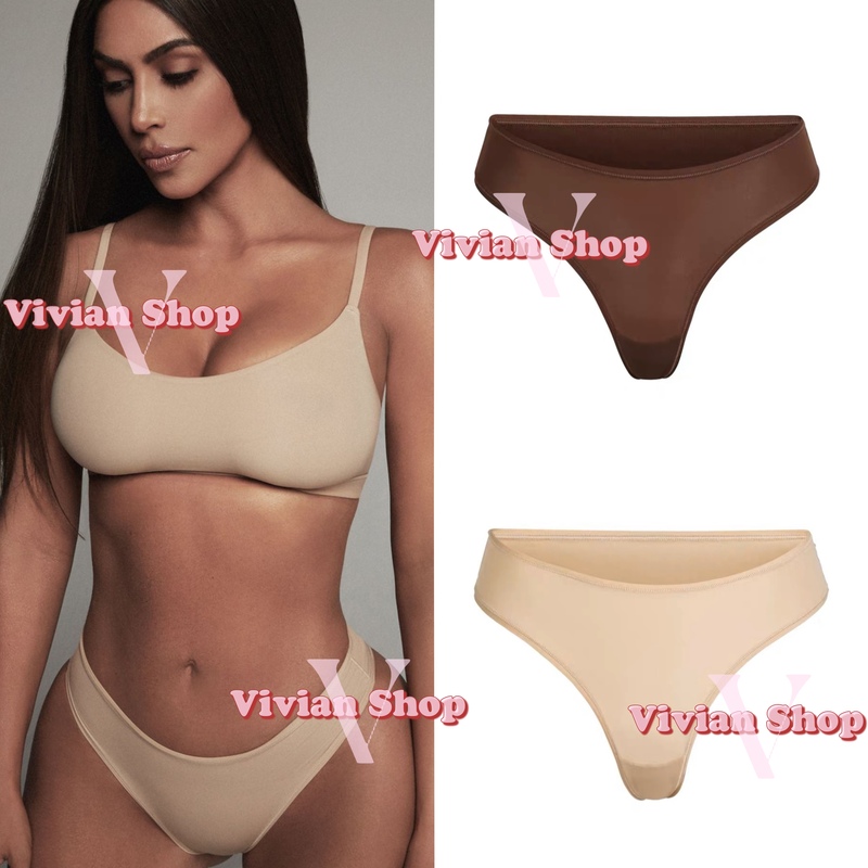 Skims Kardashian Fits Everybody Comfortable Thong Underwear Xs, S, m Skims Kardashian Fits Everybody Comfortable Thong Underwear Xs, S, m