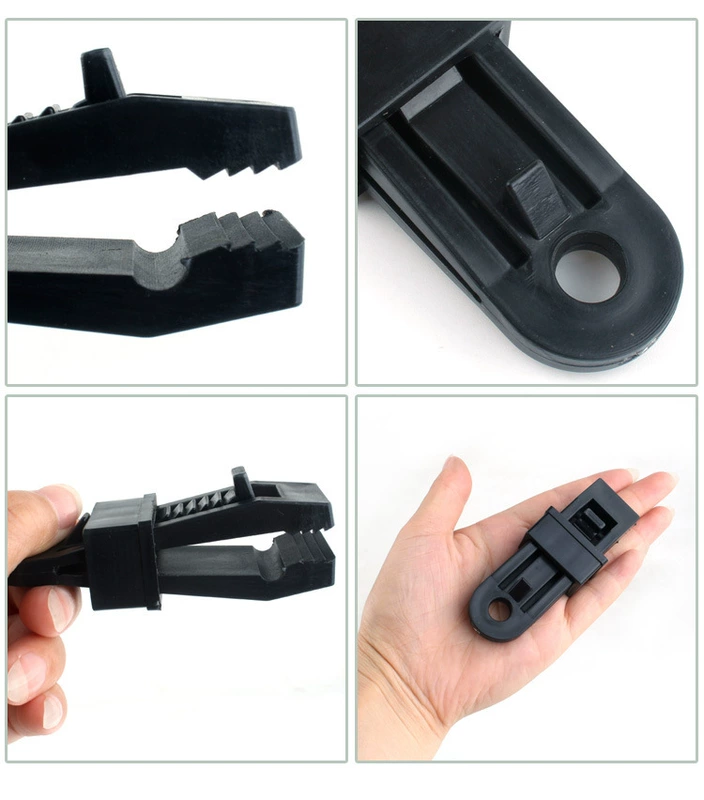 Lều ngoài trời cố định clip cắm trại lớn tán windproof clip đa năng dây khóa phụ kiện nhựa mái hiên dây nịt