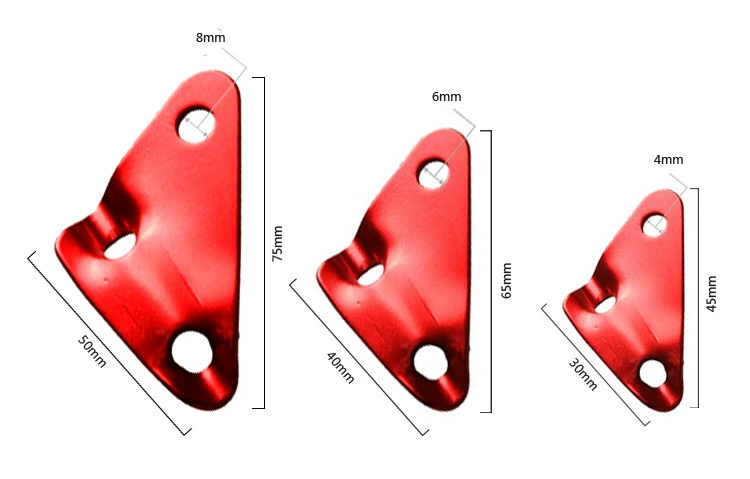Lớn nhôm tam giác khóa ngoài trời lều cắm trại phụ kiện cắm trại tán dây rút gió cố định khóa ô dây khóa