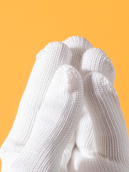 棉线手套劳保耐磨工作防滑纯棉加厚白棉纱尼龙劳工劳动男工地干活