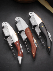 Штопор для вина 红酒开瓶器起子家用高档创意海马刀用途开葡萄酒啤酒个性便携套装