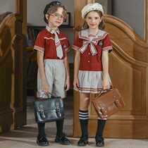 Kindergarten uniforms first grade primary school students class uniforms British college style school uniforms childrens graduation photo costumes performance clothes