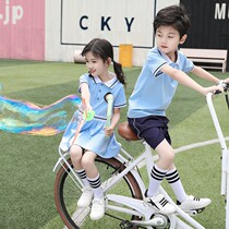 Kindergarten garden clothes summer clothes British college style primary school students school uniforms class clothes suits childrens summer graduation photo clothes