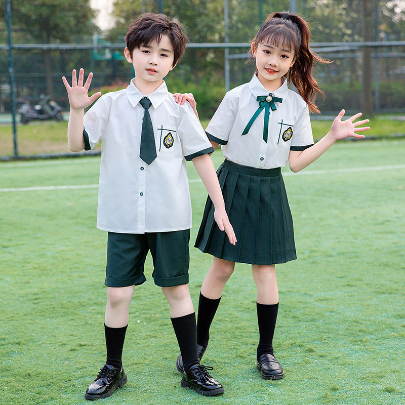 Kindergarten Garden Suit Summer Clothing Inglém Wind Children Banfu Suit Elementary School Children School Uniforms Sixth Grade Graduation Photo Costumes-Taobao