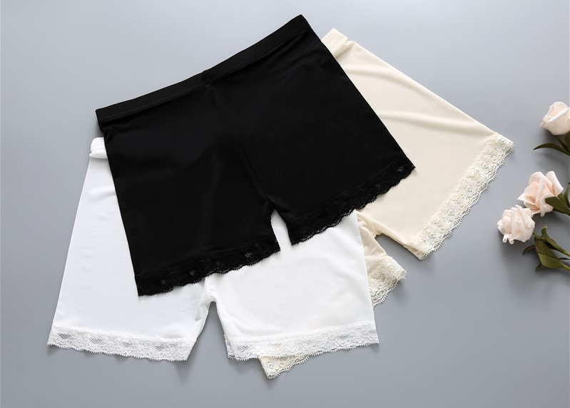 2 quần an toàn chống ánh sáng nữ mùa hè bốn điểm ren đồ lót mặc đáy bảo hiểm kích thước lớn boyshort bông 裆 quần legging nữ