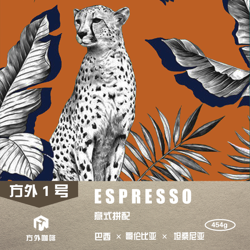 Fangwai No. 1 Brazil & Colombia & Tanzania Medium-Dark Roast Italian Blend Coffee Beans 454g Pack Fangwai No. 1 Brazil & Colombia & Tanzania Medium-Dark Roast Italian Blend Coffee Beans 454g Pack