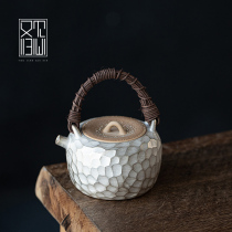 See also return to the heart Gilt silver honeycomb beam pot Antique teapot Ceramic retro tea maker Household single pot tea kettle