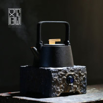 See also return to the heart Gilt ceramic electric ceramic stove Black tea tea cooker pot Steamed tea boiling water beam pot Vintage household set