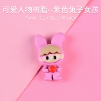 Симпатичная смола-фиолетовая кроличья девушка