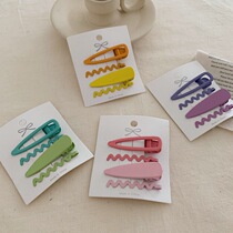 2021 Summer South Korea Southeast Gate Children Girl Macaron Candy Color Hair Card Liu Seaside Combination