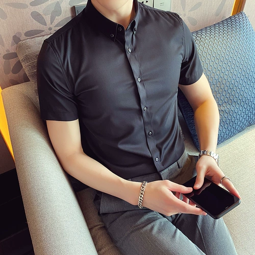 Летняя цветная универсальная рубашка в английском стиле для отдыха, в корейском стиле