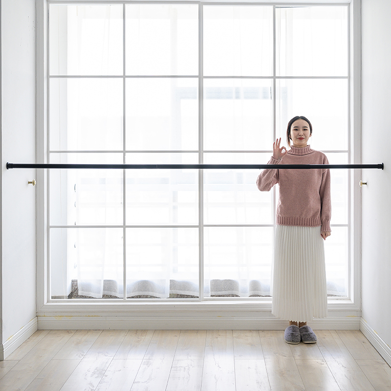 Curtain Rod Free of perforated telescopic rods Bedrooms rods Clothespole Single Poles Partition Rod Roman rods Perforated Brackets