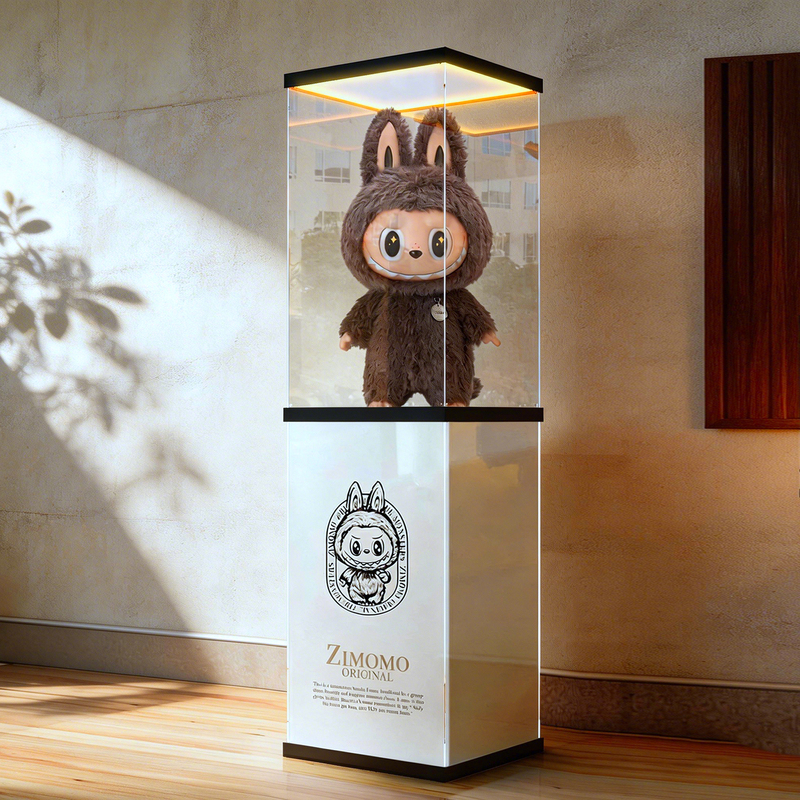 Suitable for Bubble Mart Zimomo Labubu Big Chief Sunny and Cloudy Archangel Roman Pillar Acrylic Display Box