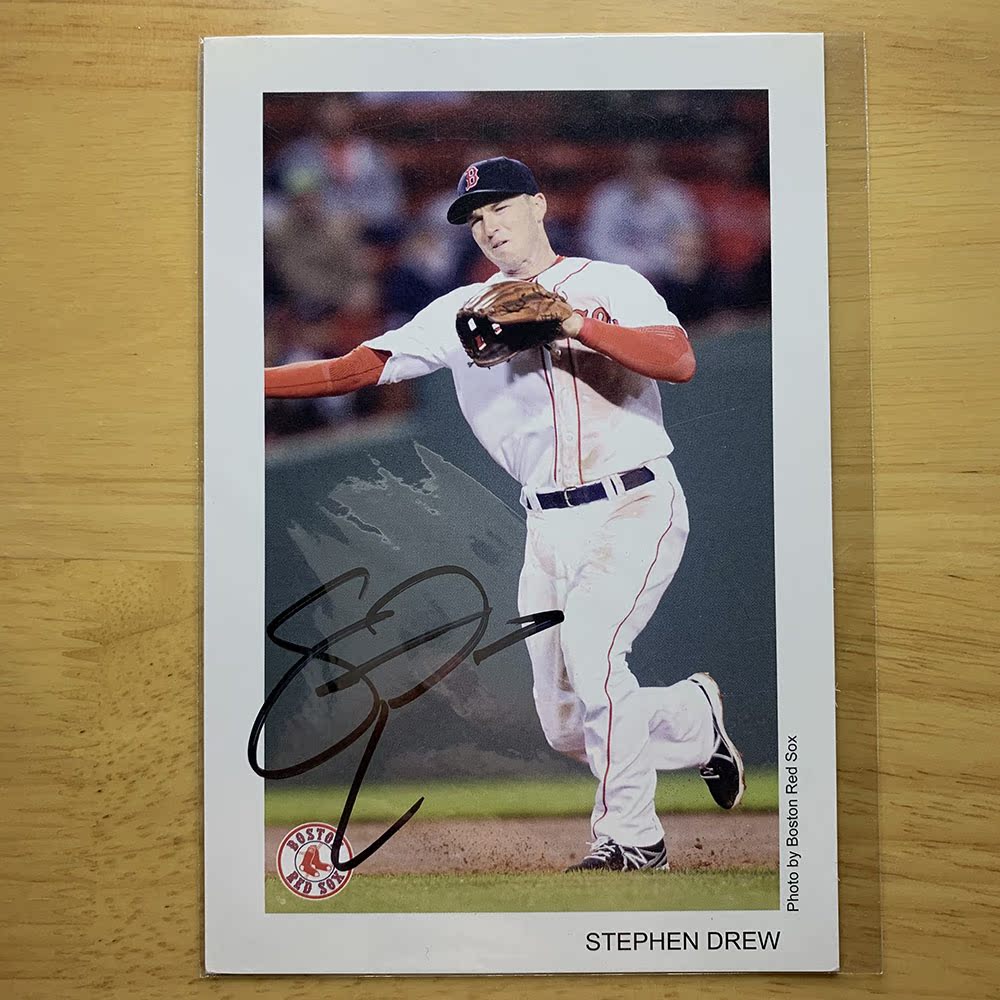 MLB Boston Red Sox Stephen Drew's autograph