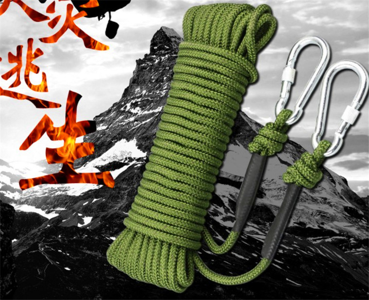 Intron steel wire 09 rock climbing rope 10 20 m Safety rope 8 mm steel core Mountaineering climbing load bearing 200 kg-Taobao