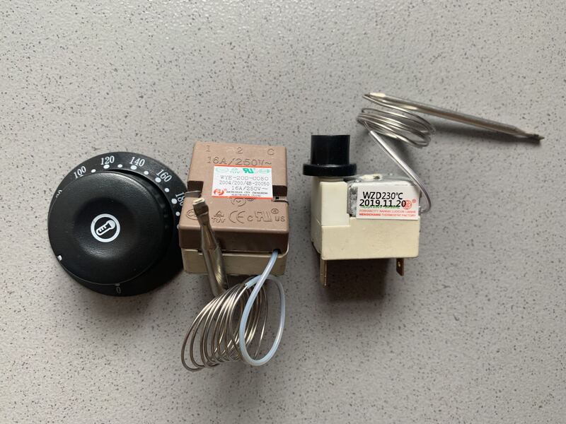 Electric Fryer Temperature Control Switch, Over-Temperature Secondary Thermal Protection Switch, Manual Reset Switch, Fryer Temperature Limiter 230 Degrees