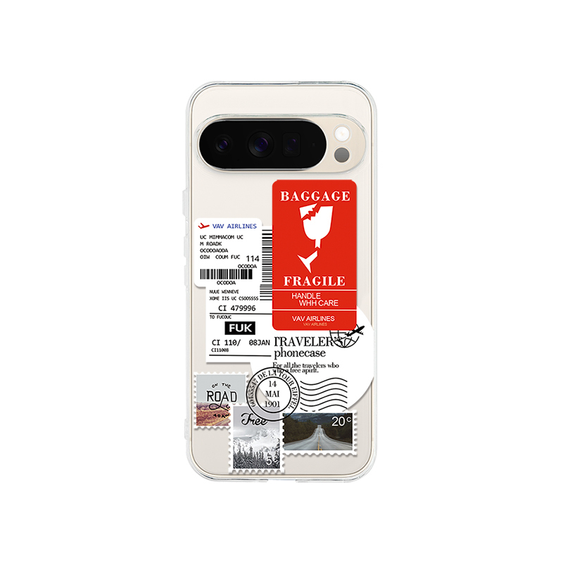 European and American Style Google Pixel 11 Pro Xl/10 Pro XL Transparent Phone Case, Google Pixel 10A/9A Statue of Liberty 8 Pro Painted 7 Pro/8A Registration Card 6A Soft Case 10 Pro