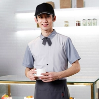 Серый мужской короткий рукав