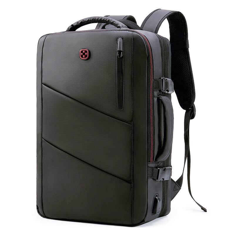 Swiss Army Knife Double Shoulder Bag Men 2022 New Business Computer Shoulder Bag Large Capacity Capacity Expandable Short Trip Bag