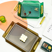 Clean Power God Nordic Light Extravagant Tray Home Tea Cup Tea Tray Living Room Tea Tray tea tray Tray Rectangular Dinner Plate