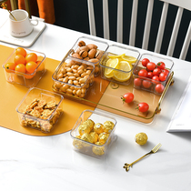 Clean Power God Light Lavish Fruit Tray Home Living Room Tea Table Dried Fruit Candy Count Heart Disc Containing Box Melon Seeds Zero Food Tray