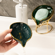 Clean Power God Light Lavish Soap Box Soap Case Soap Dish Drain Free of perforated Contained Shelf Home Pallet Creativity