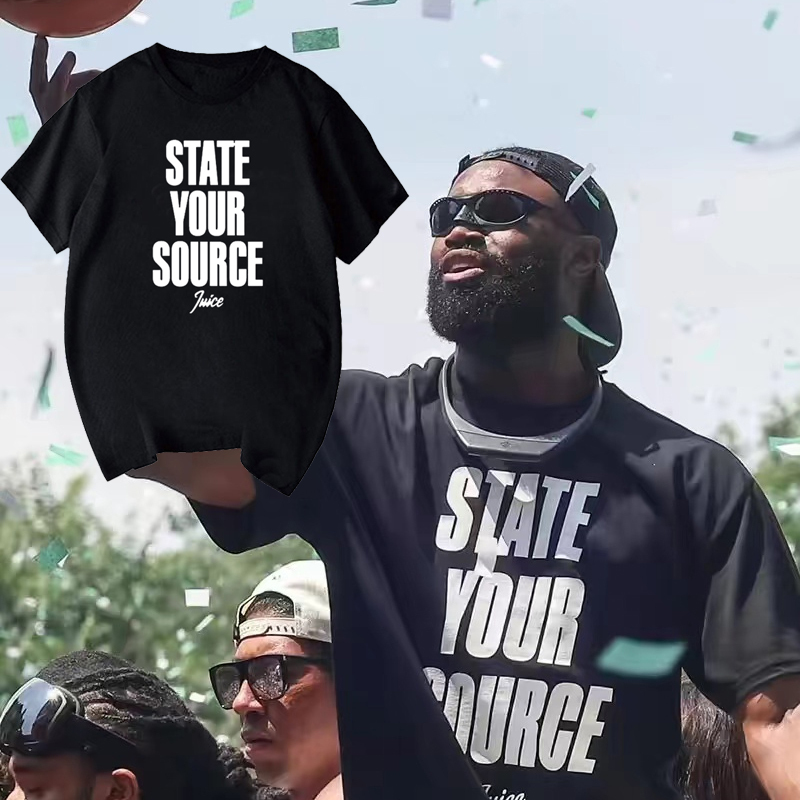 Celtic Jaylen Brown Championship Parade Short-Sleeve T-Shirt, Tatum's Same Style, Loose Fit, Oversized Basketball Sportswear Celtic Jaylen Brown Championship Parade Short-Sleeve T-Shirt, Tatum's Same Style, Loose Fit, Oversized Basketball Sportswear