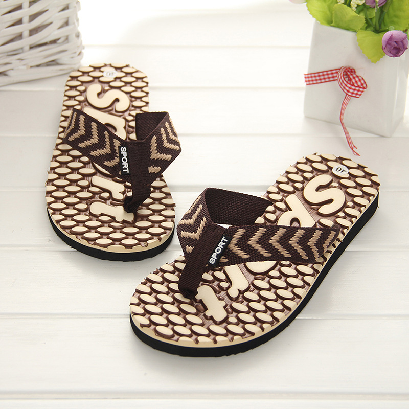 2017 người đàn ông mới của mùa hè cá tính flip-flops kéo vỏ nhỏ với cùng một bãi biển giày dép nam