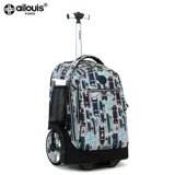 AI Louis Junior High School School School Supply School Bod Schoolbag может подняться по лестнице на большие колеса 30 литров мужской девочки Light Luggage Boxes