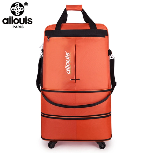 Вместительная и большая складная сумка для путешествий, универсальный самолет, чемодан, поворотные колеса