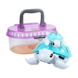 Невинный, моя маленькая домашняя игрушечная черепаха Мать и черепаха, детка Водолей, играет вода, будет плавать девочки