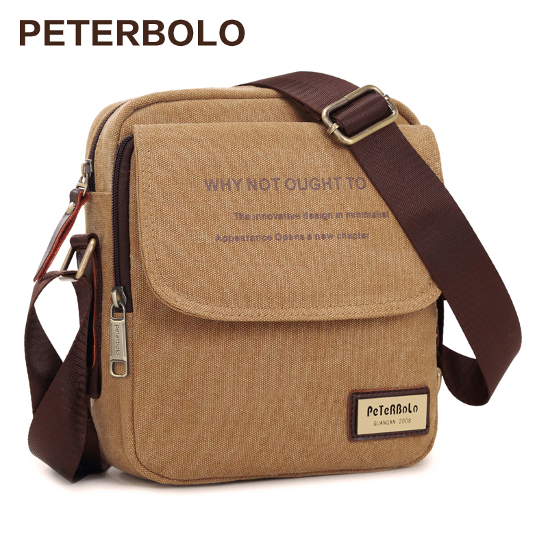 2023 new men's canvas single shoulder bag slanted satchel-Taobao