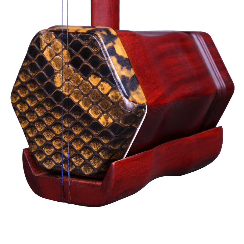 江蘇產五星紫檀紅木二胡師級精品六角民族拉弦樂器