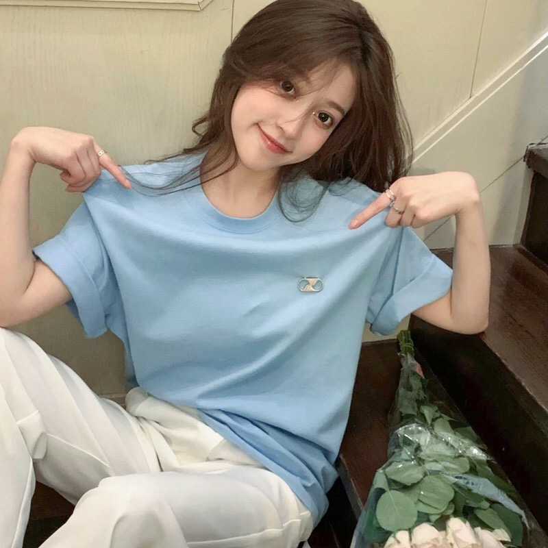 Guoxian we11done21ss metal LOGO embossed barrage letter embossed short-sleeved welldone T-shirt