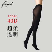 FOGAL pure color super soft 40D translucent 2019 spring and autumn bottoming pantyhose 500