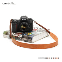cam-in SLR Micro Single camera shoulder strap Fuji XT3 Sony A7 RX100 Black card leather strap