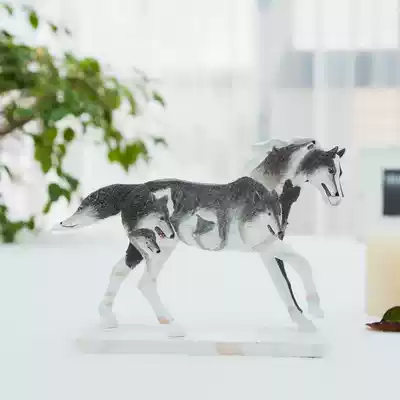 Hand-painted horse decoration Horse to success craft gift decoration Home living room wine cabinet decoration boss table auspicious gift