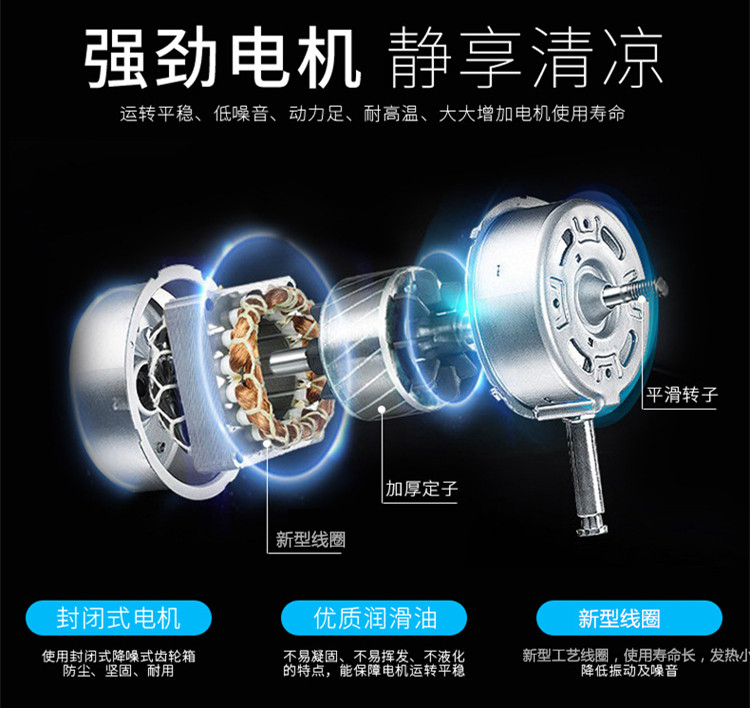Quạt điện SHAKABA quạt sàn nhà ký túc xá quạt bàn đứng cơ khí im lặng lắc đầu quạt điện công nghiệp - Quạt điện quạt hơi nước boss s101