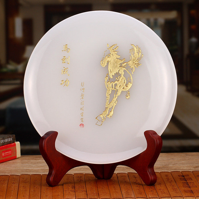 Horse to successful disc pendulum pieces Futurist Glazed Large Exhibition Macro Chart Crafts Gifts Swing Accessories Home Decoration Friends Office Gifts