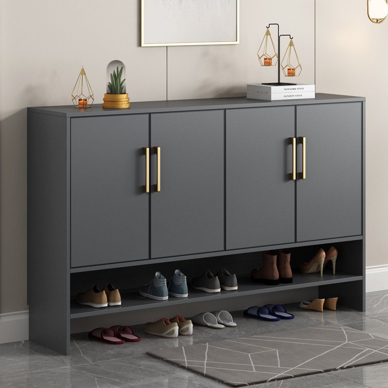 Shoe cabinet all aluminum alloy custom door outdoor light luxury zero formaldehyde waterproof sunscreen large capacity balcony storage cabinet kitchen - Taobao