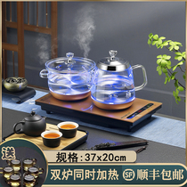 Intelligent automatic water and electric kettle tea table integrated tea table embedded tea cooking household