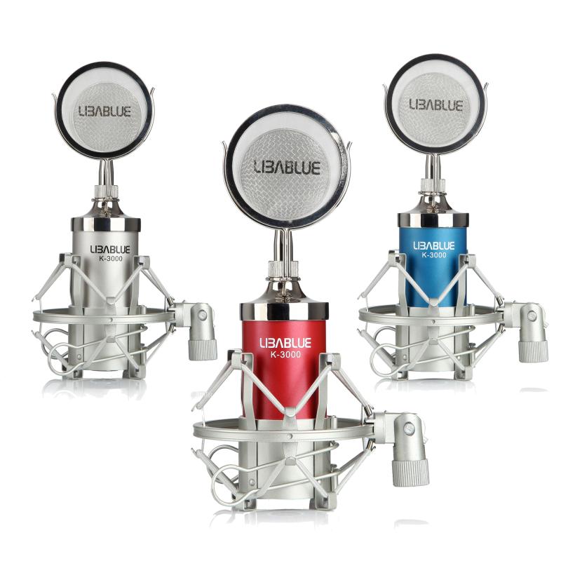 LIBABLUE Blues K3000 Capacitor Membrane Capacitor Microphone K Song Microphone Capacitor Wheat Wheat