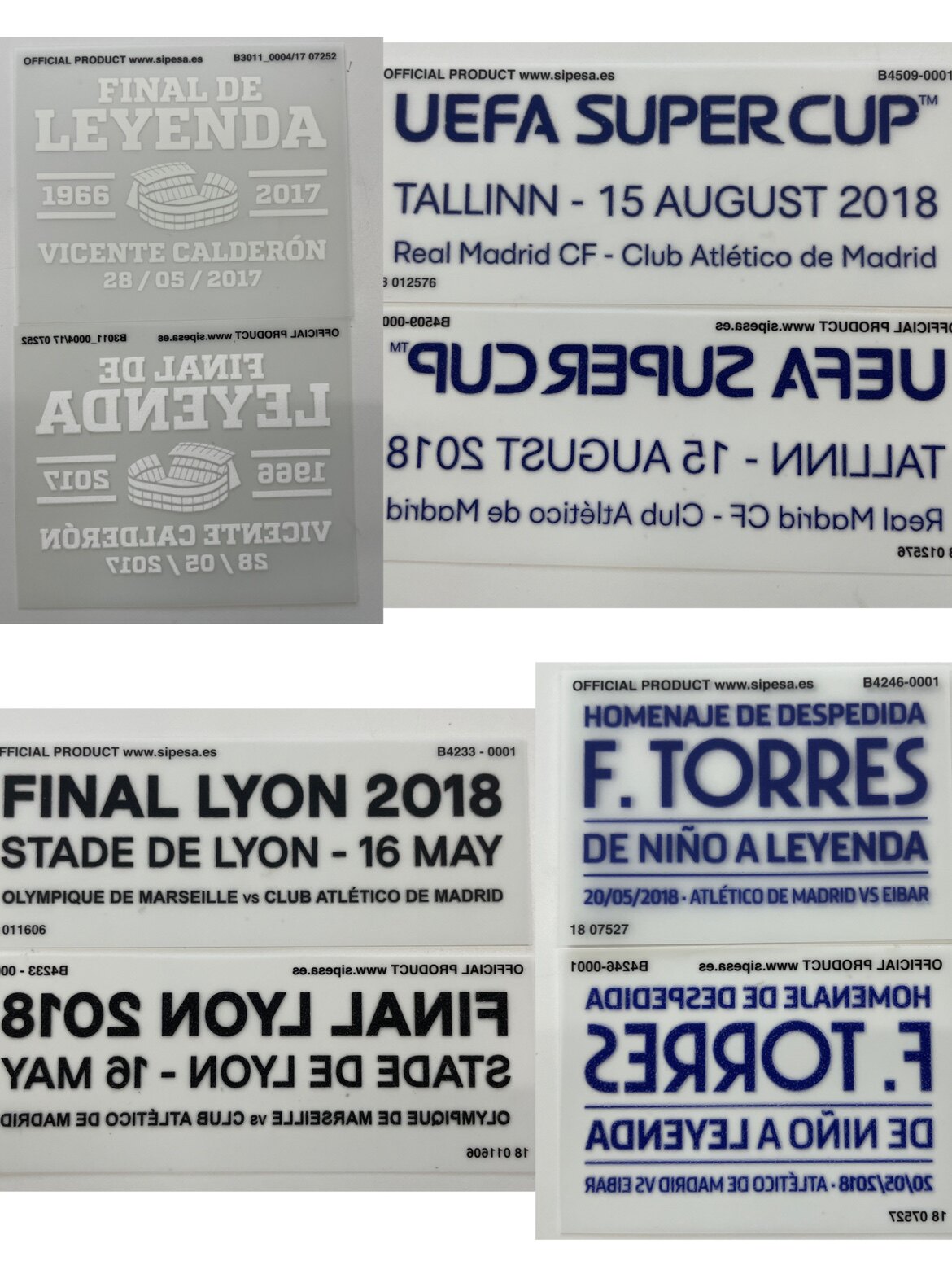 La Liga Atletico Madrid 1718 UEFA Cup final match printing word Sipesa various match collection genuine