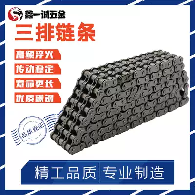 Three-row 3-row transmission chain 06B3 points 08B4 points 10A5 points RS50 6 points 12A-3RS6016A-3 1 inch