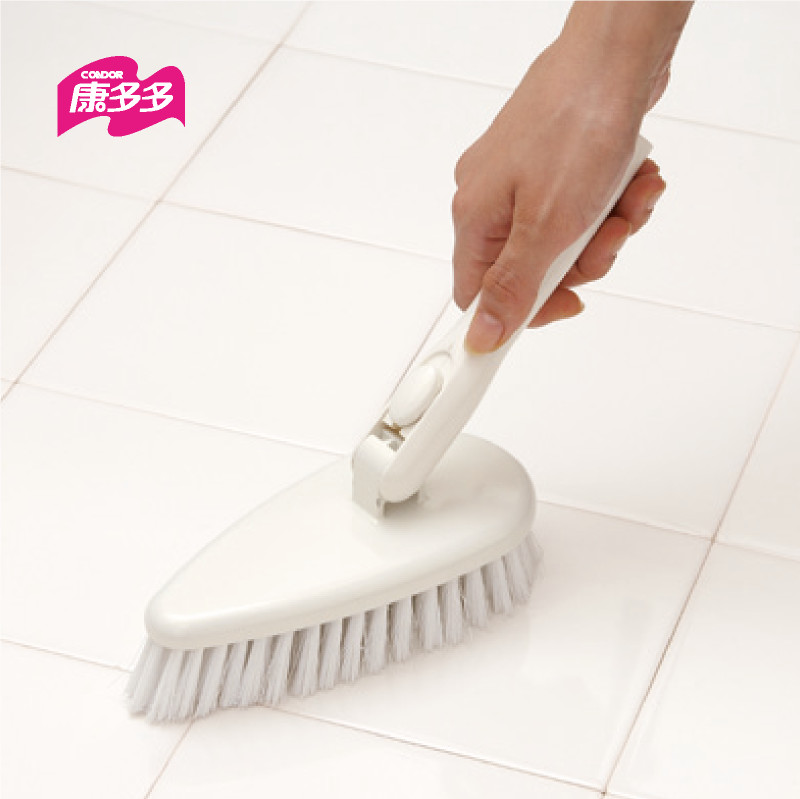 Kangdo Japanese scrub tile floor brush toilet triangle brush bath cylinder brush tile brush floor cleaning brush