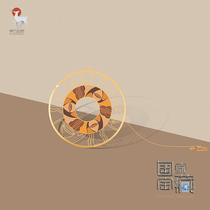 Oriental Secret Language Gansu Provincial Museum Human Head Shaped Portrait Pottery Bottle (Inlet Pupil Light) Metal Bookmark