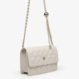 Сумка через плечо, брендовая цепь с ромбовидным узором на одно плечо, коллекция 2022, премиум класс, на цепочке