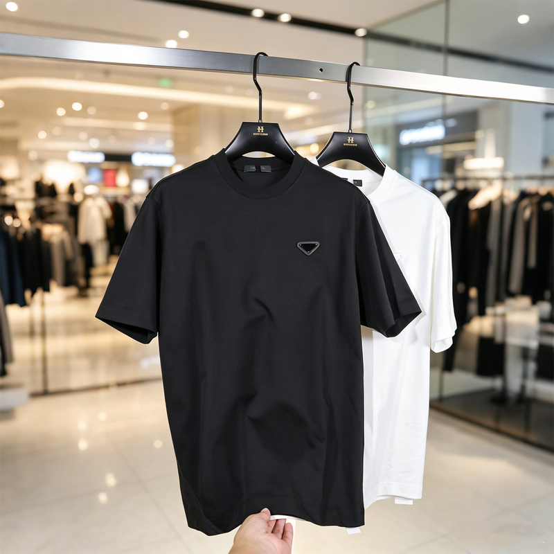 High-Quality, Big-Brand Surplus Stock, High-Quality Cotton Feel, Summer Thin Men's Classic Casual Short-Sleeve Crew Neck T-Shirt D581
